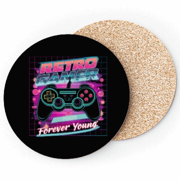 Discover Retro Gamer Forever Young 01 Coasters