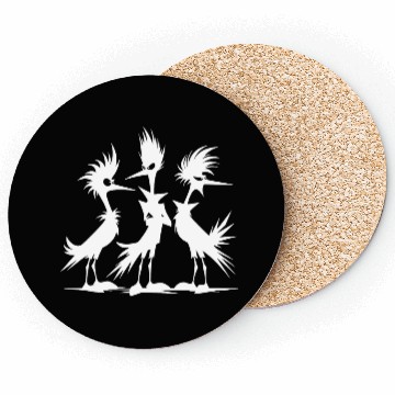 Discover Crazy Funny Bird Group Coasters