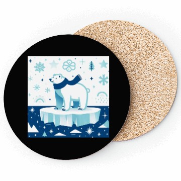 Discover Polar Bear in Winter Wonderland Coasters