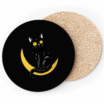 Discover Black Cat Magic Coasters