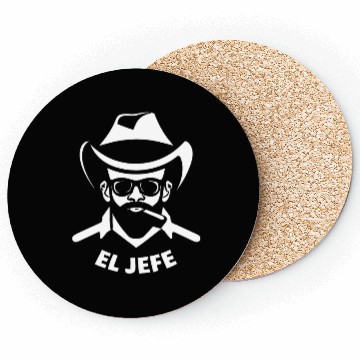 Discover El Jefe (White Print) Coasters