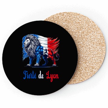 Discover The pride of Lyon flag design Coasters