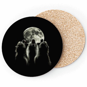 Discover Baboon Monkey Howling Moon Coasters
