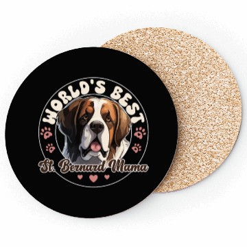 Discover Saint Bernard Groovy St. Bernard Mama Coasters