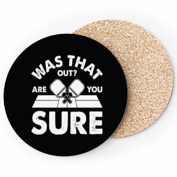 Discover Was That Over Are You Sure Table Tennis Coasters