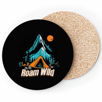 Discover Roam Wild, Rv & Camping life Coasters