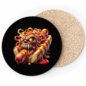 Discover Monster Hot Dog Horror Coasters