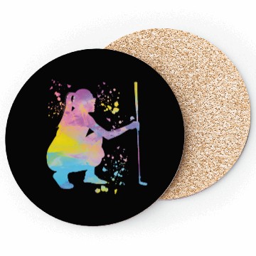 Discover Golfer Colorsplash Kids Miniature Golf Coasters