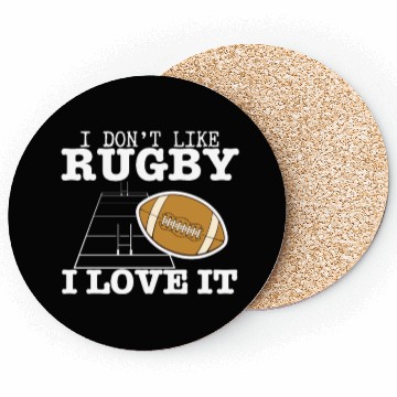 Discover I Love Rugby Funny Rugby Player Coasters