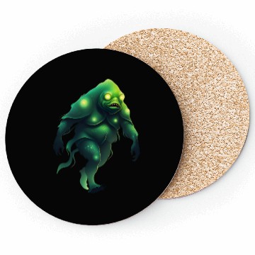 Discover Giant Green Monster Creature Coasters