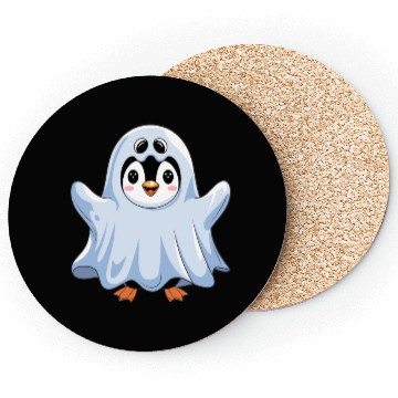 Discover Penguin Halloween Cute Ghost Penguin Costume Coasters