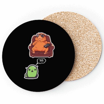 Discover Funny Graphic Coasters Capybara Selfie With Ufos Weird