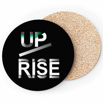 Discover uprise classical typography design Coasters