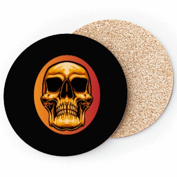 Discover Halloween skull Novelty Skull Graphic design Coasters