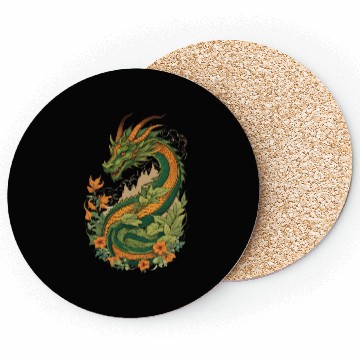 Discover Mystical dragon garden Coasters