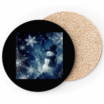 Discover vintage snowman christmas holiday Coasters