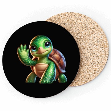 Discover Adorable Waving Turtle Coasters