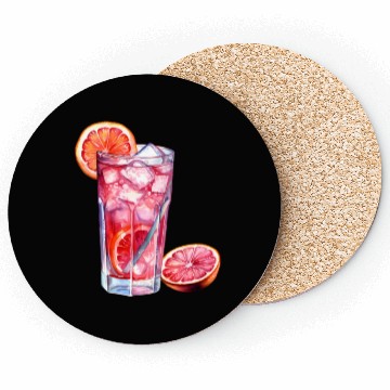 Discover Grapefruit Citrus Cocktail Coasters