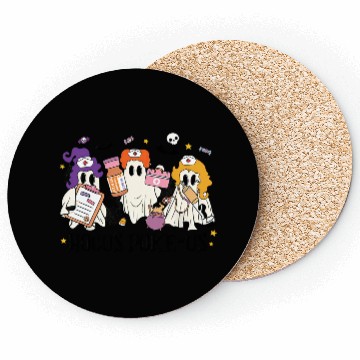 Discover Hocus Poke Us Funny Ghost Vintage Halloween Coasters