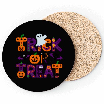 Discover Halloween Trick or Treat Coasters