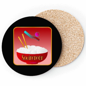 Discover SWIMMER SWIM RICE BOWL Coasters