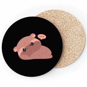 Discover Tired Pygmy Hippo Coasters