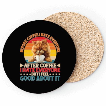 Discover After Coffee I Hate Everyone I Feel Good About It2 Coasters