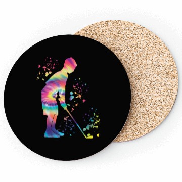 Discover Golfer Colorsplash Kids Miniature Golf Coasters
