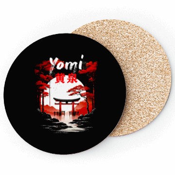 Discover Torii gate Mythological door Yomi Japanese Coasters