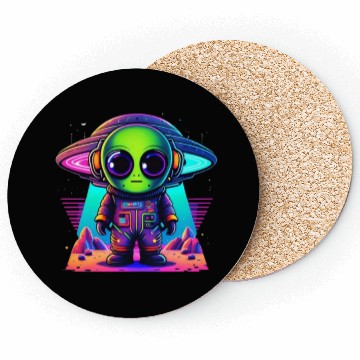 Discover Cute alien sticker Coasters