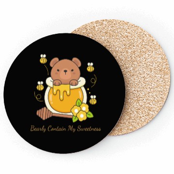 Discover Bearly Contain My Sweetness Coasters