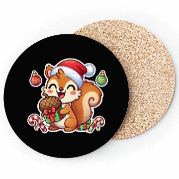 Discover Nutty Christmas Squirrel Coasters