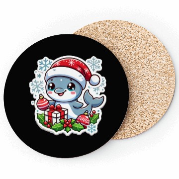 Discover Holiday Dolphin Splash Coasters