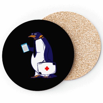 Discover Penguin Doctor, Penguin Famila, funny penguin Coasters