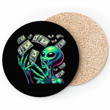 Discover Alien Money Splash Coasters