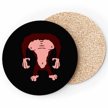 Discover Funny Gorilla Body Without Head Halloween Cost Coasters