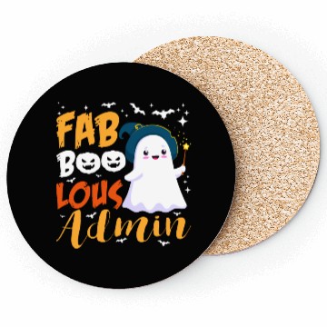 Discover Faboolous Admin Funny Scary Ghost Halloween Costum Coasters