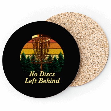 Discover No Discs Left Behind Disc Golf Contest Golfer Game Coasters