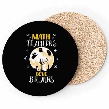 Discover Math Teacher Funny Halloween Math Teachers Coasters