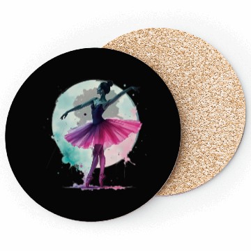 Discover Ballerina Watercolor Coasters