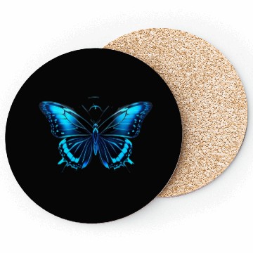 Discover Celestial Blue Butterfly Coasters