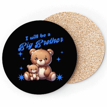 Discover I'm Going To Be A Big Brother Cute Teddy Bears, Coasters
