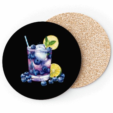 Discover Blueberry Lemon Cocktail Coasters