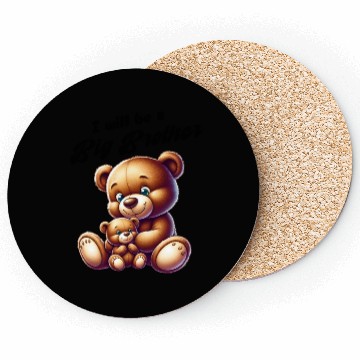Discover I'm Going To Be A Big Brother Cute Teddy Bears, Coasters