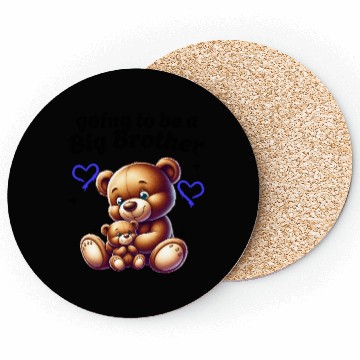 Discover I'm Going To Be A Big Brother Cute Teddy Bears, Coasters