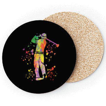 Discover Golfer Colorsplash Kids Miniature Golf Coasters
