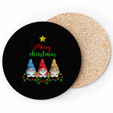 Discover Gnomes Christmas Tree Funny Xmas Holidays Coasters