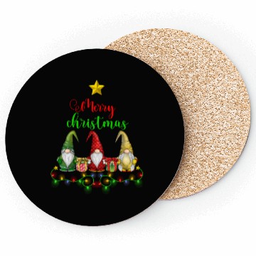 Discover Gnomes Christmas Tree Funny Xmas Holidays Coasters
