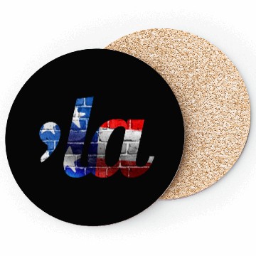 Discover Comma la Kamala Harris USA flag Coasters