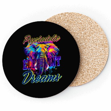Discover Elephant Psychedelic Elephant Dreams Coasters